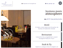 Tablet Screenshot of hotel-am-hirschgarten.de
